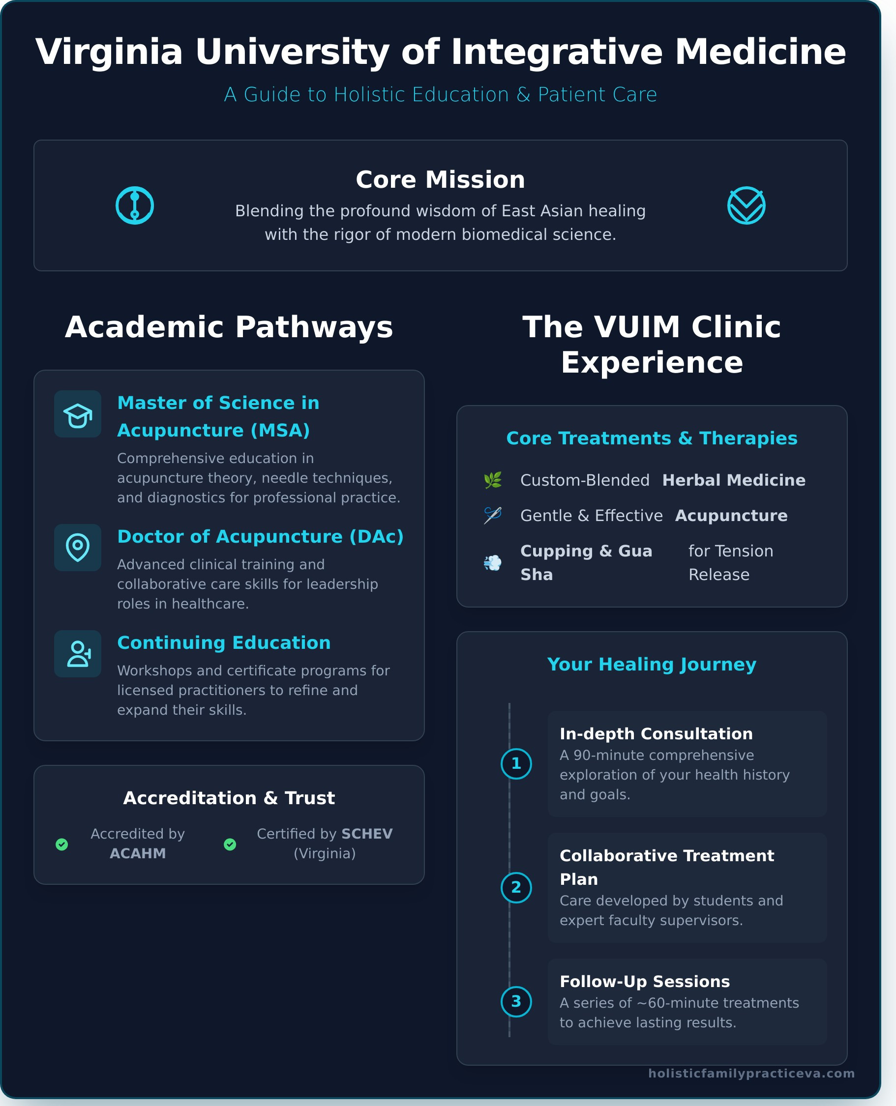 Virginia University of Integrative Medicine: A 2026 Guide - Infographic